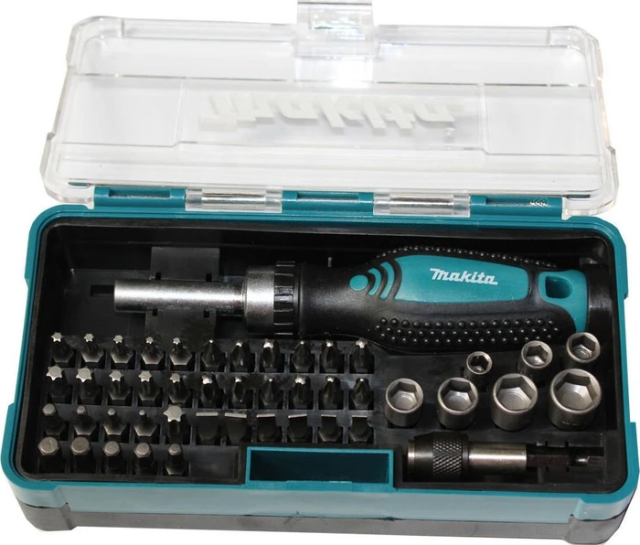 Makita Bitset/Steckschlüsselsatz inkl. Werkzeugbox, 47-tlg.