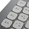 Hama KC-700 Slim-Design Tastatur, silber/weiß, USB, DE Vorschaubild