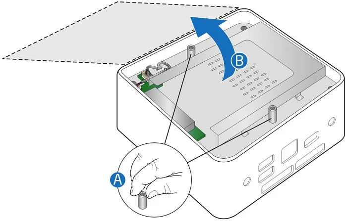 Intel NUC Kit - Tall - Forest Canyon - DN2820FYKH