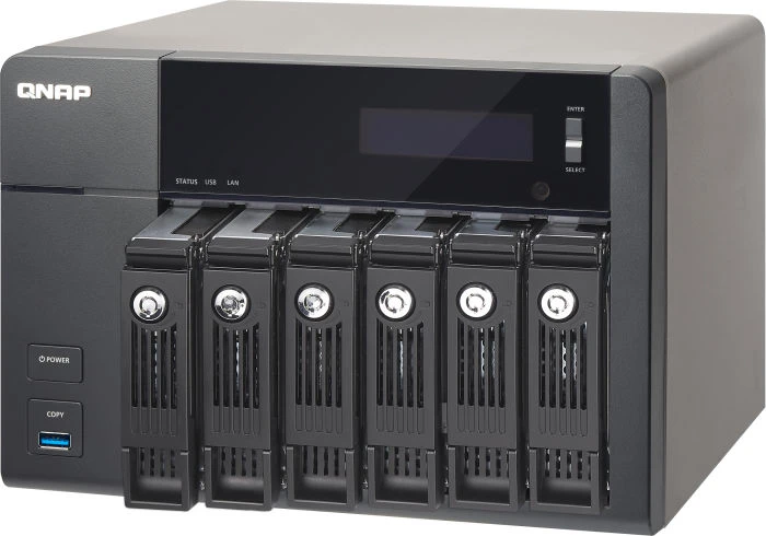 QNAP Turbo Station TS-653 Pro, 2GB RAM, 4x RJ-45 1000Base-T, 3x USB-A 3.0