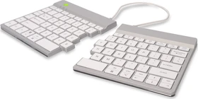 R-Go Split Break, weiß/silber, USB/Bluetooth, US (RGOSBUSWLWH)