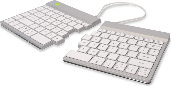 R-Go Split Break, weiß/silber, USB/Bluetooth, US