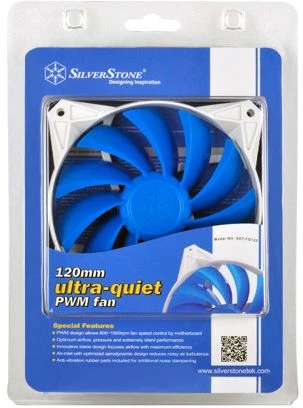 SilverStone FQ122 blau/weiß, 120mm