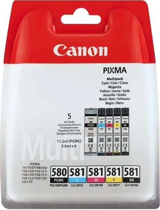 Canon Tinte PGI-580PGBK/CLI-581 Multipack
