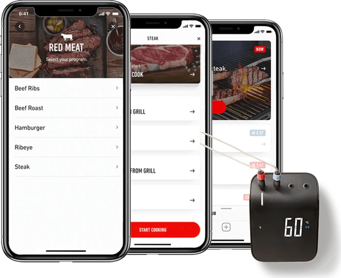 Weber Connect Smart Grilling Hub Grill-Thermometer digital, inkl. 2x Sensor