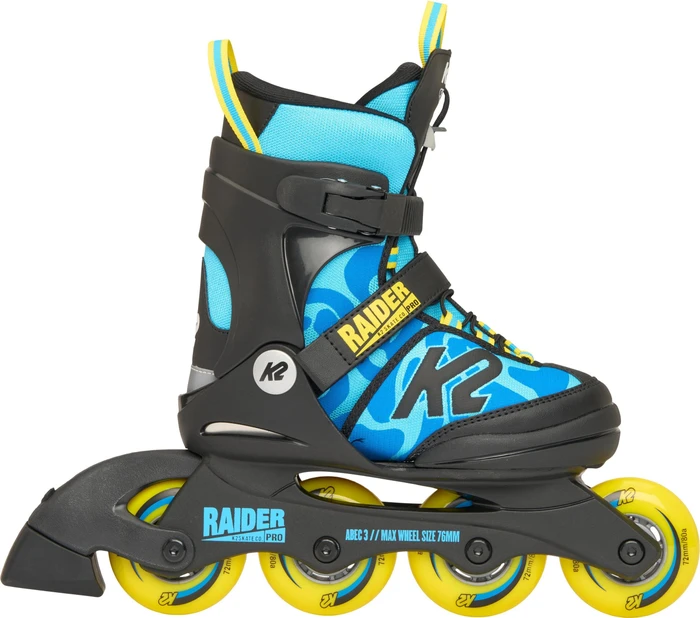 K2 Raider Pro Inline-Skate blau/gelb (Junior) (Modell 2024)
