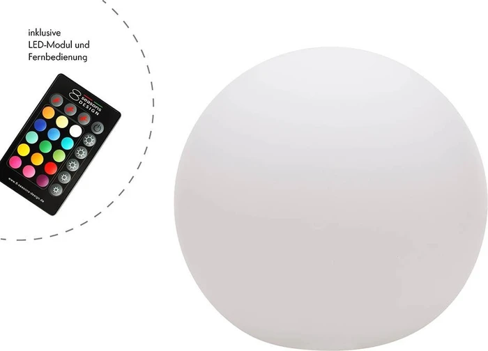 8 seasons design Shining Globe LED 40cm weiß