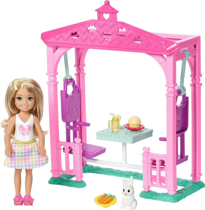 Mattel Barbie - Club Chelsea Puppe und Picknick Spielset