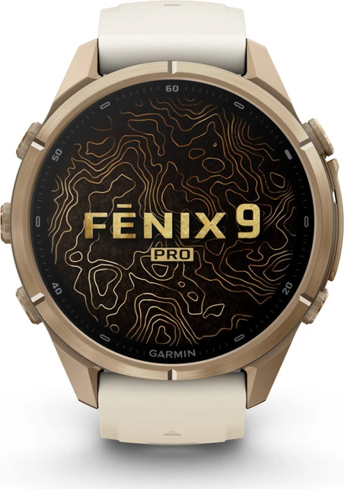 Garmin Fenix 9 Pro 43mm autumn gold titanium/cream-french grey
