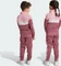 adidas Tiberio 3-Streifen Colorblock Shiny Trainingsanzug semi pink spark/preloved crimson/sandy pink (Junior) Vorschaubild