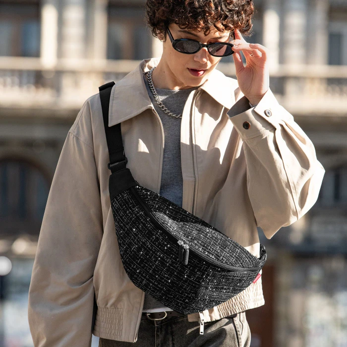 Reisenthel city Bauchtasche bouclé black