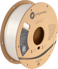 Polymaker PolyLite Silk PLA, weiß, Spule, 1.75mm, 1.00kg