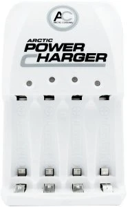 ARCTIC Power Charger Plus inkl. 4x Mignon AA NiMH Akkus 2650mAh