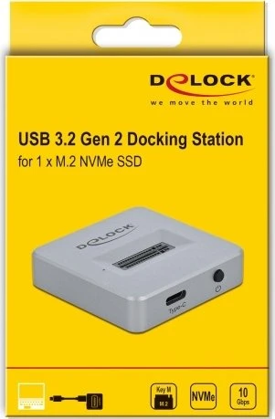 DeLOCK M.2 PCIe Dockingstation, USB-C 3.1