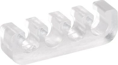 SilverStone PP09 Kabelkamm Set, transparent, 20er-Pack