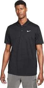 Nike Court Dri-FIT Tennis Funktionsshirt kurzarm schwarz/weiß (Herren)