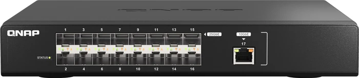 QNAP QSW-M5200 Desktop 25G Managed Switch, 16x SFP28, 1x RJ-45
