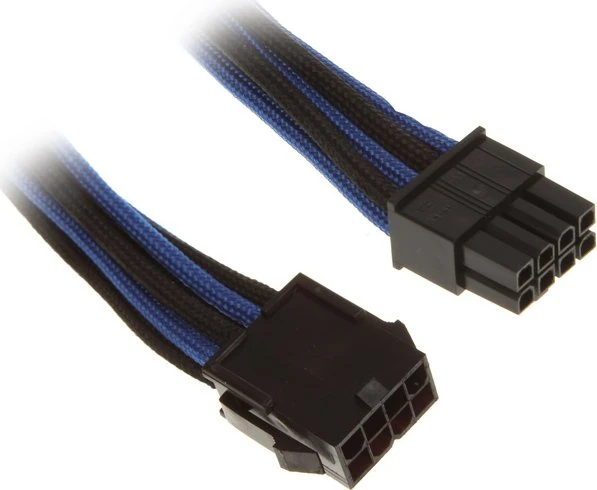 BitFenix Alchemy 8-Pin EPS12V Verlängerung 45cm, sleeved blau/schwarz