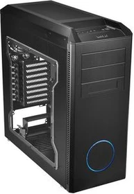 Lian Li PC-B25FWB Blue Ring schwarz, Acrylfenster