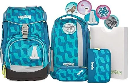 Ergobag Pack EiszauBär Schulrucksack-Set, 6-tlg.