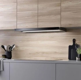 Berbel Glassline BEH 90 GL Unterbau-Dunstabzugshaube weiß