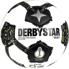 Derbystar DFB-Pokal Brillant Mini Damen 2025/2026 Fußball weiß/schwarz/grün
