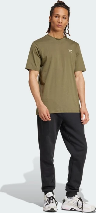 adidas Trefoil Essentials T-Shirt kurzarm olive strata (Herren)
