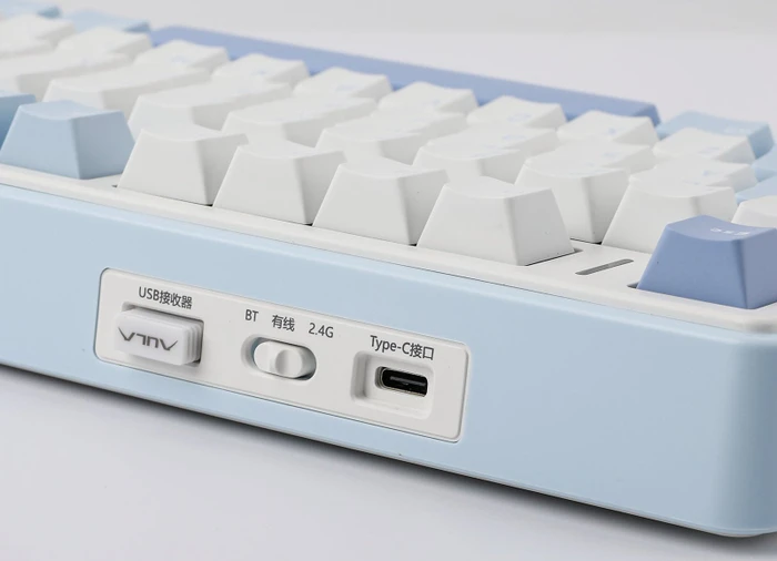 Epomaker x Aula F75, Sea Salt Blue, LEDs RGB, hot-swap, LEOBOG Graywood V3, USB/Bluetooth, US