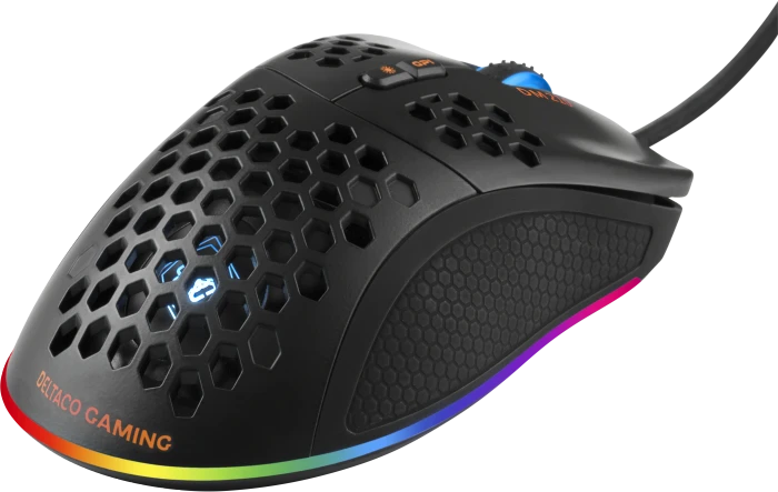 Deltaco DM210 Ultra-Light Gaming Mouse schwarz, USB