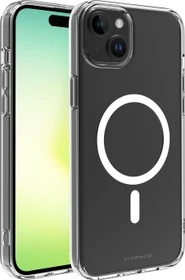 Vivanco Mag Steady Anti Shock Cover für Apple iPhone 15 Plus transparent