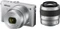 Nikon 1 J4 silber mit Objektiv 1 NIKKOR 10-30mm 3.5-5.6 PD-Zoom VR und 1 NIKKOR 30-110mm 3.8-5.6 VR Vorschaubild