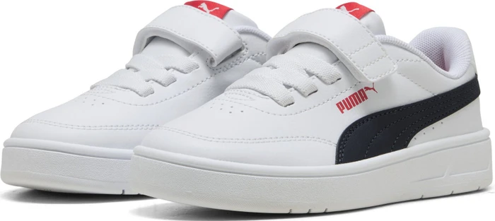 Puma Court Classic Clean puma white/new navy/for all time red (Junior)