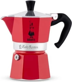 Bialetti Moka Express Color 6 Tassen Espressokanne emotion red