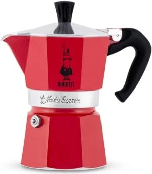 Bialetti Moka Express Color 6 Tassen Espressokanne emotion red