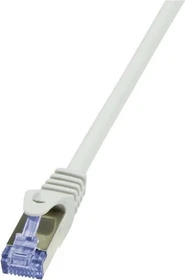 LogiLink PrimeLine Patchkabel, Cat6a, S/FTP, RJ-45/RJ-45, 30m, grau