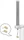 DeLOCK Multiband, LTE, WLAN, Mastmontage Outdoor-Antenne, 2.4GHz/2.1GHz/900MHz, 2-3dBi, RP-SMA/SMA, omnidirektional, grau (12694)
