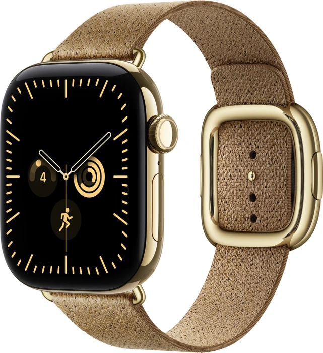 Apple Armband mit moderner Schließe Medium für Apple Watch 42mm kamelbraun