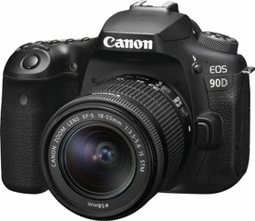 Canon EOS 90D mit Objektiv EF-S 18-55mm 3.5-5.6 IS STM
