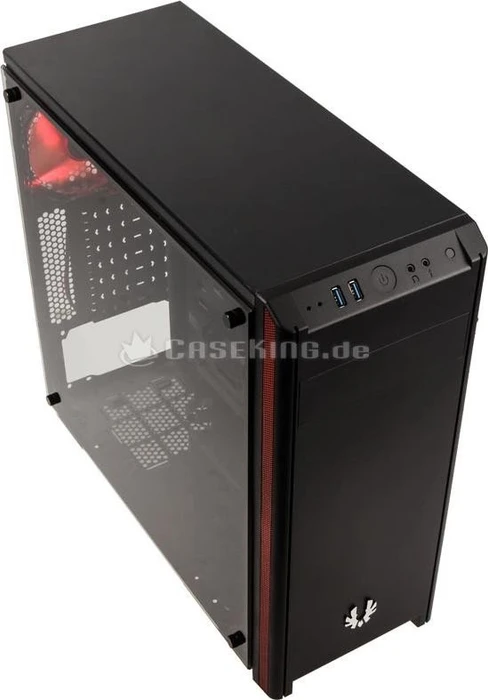 BitFenix Nova TG schwarz, Glasfenster