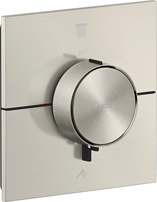 Hansgrohe Axor ShowerSelect ID eckig Thermostat für 2 Verbraucher edelstahl optic