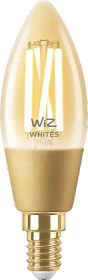 WiZ Filament Amber LED Kerze 4.9W E14 C35