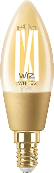 WiZ Filament Amber LED Kerze 4.9W E14 C35