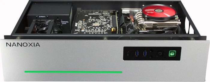 Nanoxia Project S Mini, silber, Glasfenster, Mini-ITX