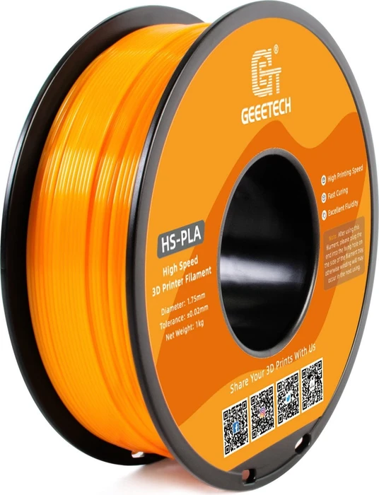 Geeetech HS-PLA, orange, Spule, 1.75mm, 1.00kg