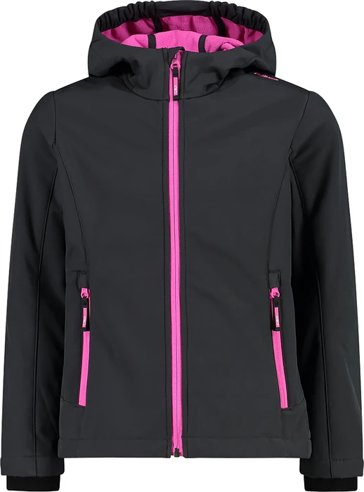 CMP Softshell Melange Fix Hood Funktionsjacke antracite/festival (Junior)