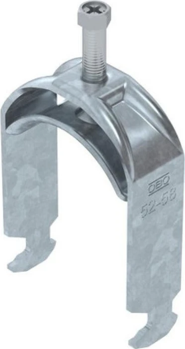 OBO Bettermann Bügelschelle 2056 H-Fuß, 1-fach, Metalldruckwanne, FT