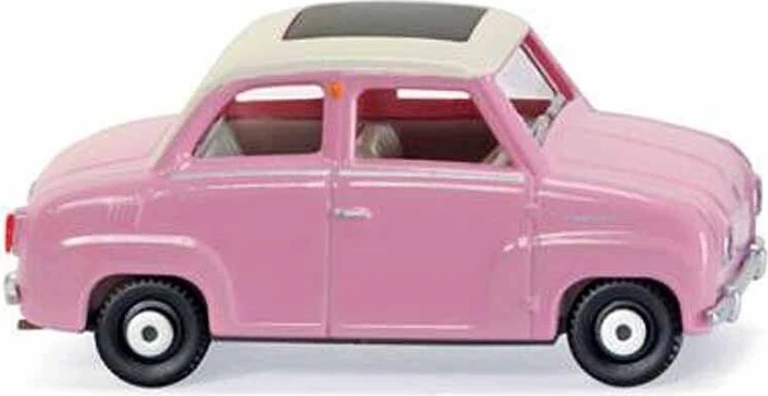 Wiking Glas Goggomobil Faltdach geschlossen altrosa
