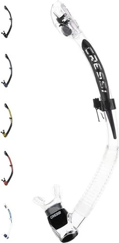 Cressi Itaca Ultra Dry Trockenschnorchel transparent/schwarz