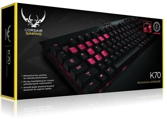 Corsair Gaming K70, MX BLUE, USB, US