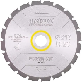Metabo Power Cut Kreissägeblatt 20Z, 216x1.8x30mm, 1 Stück